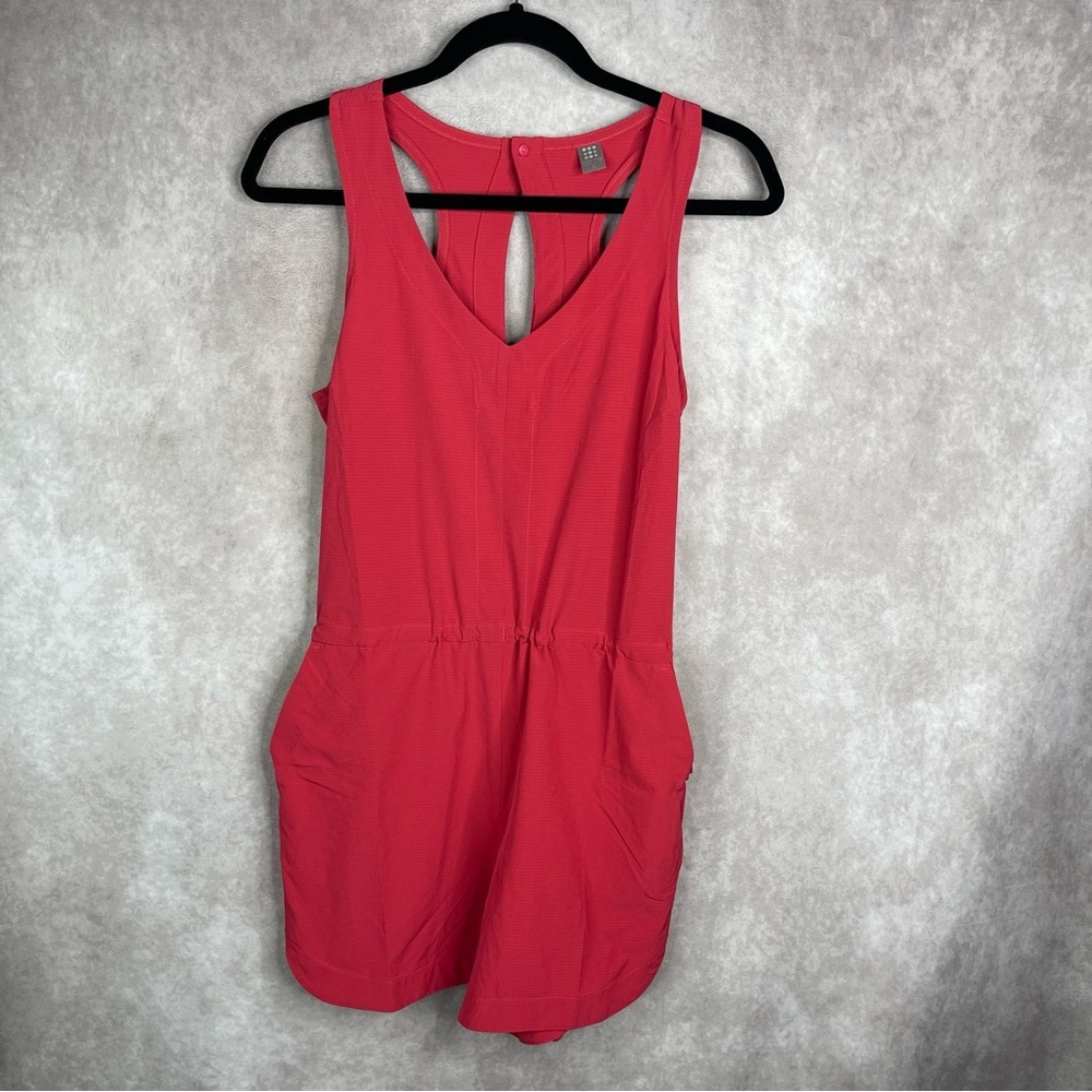 Title Nine Lightweight Rio Beach Romper In Berry Pink Women's Size S